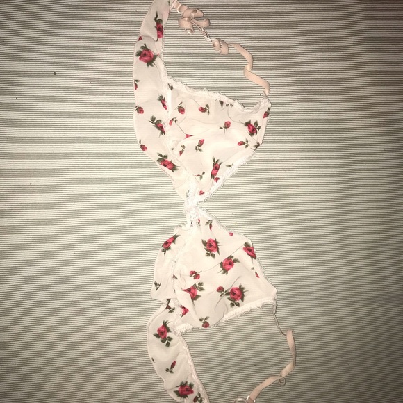 Rose Patterned Bralette - Picture 1 of 3